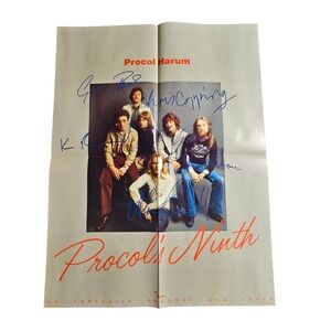 Procol Harum Procol's Ninth‎ VTG 1975 Promo Poster  19x25 Chrysalis Records Rock